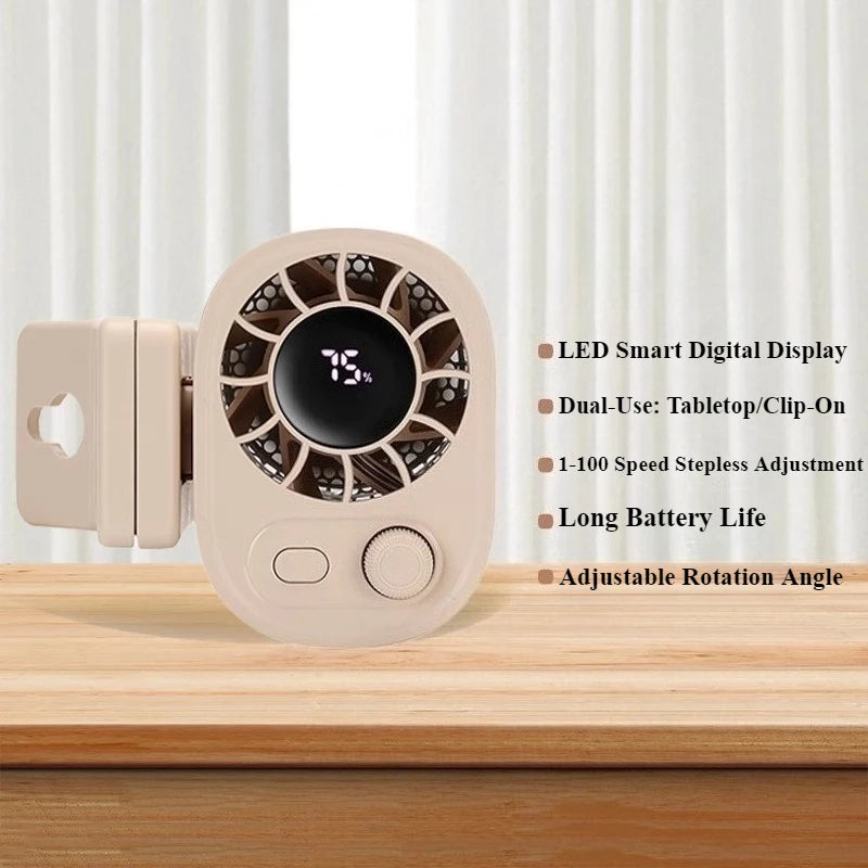 Cool Off in Style: The 360° Rotating Mini Fan That Can Clip Anywhere and Blow Your Mind (and Hair) Away!