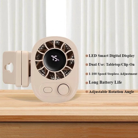 Cool Off in Style: The 360° Rotating Mini Fan That Can Clip Anywhere and Blow Your Mind (and Hair) Away!