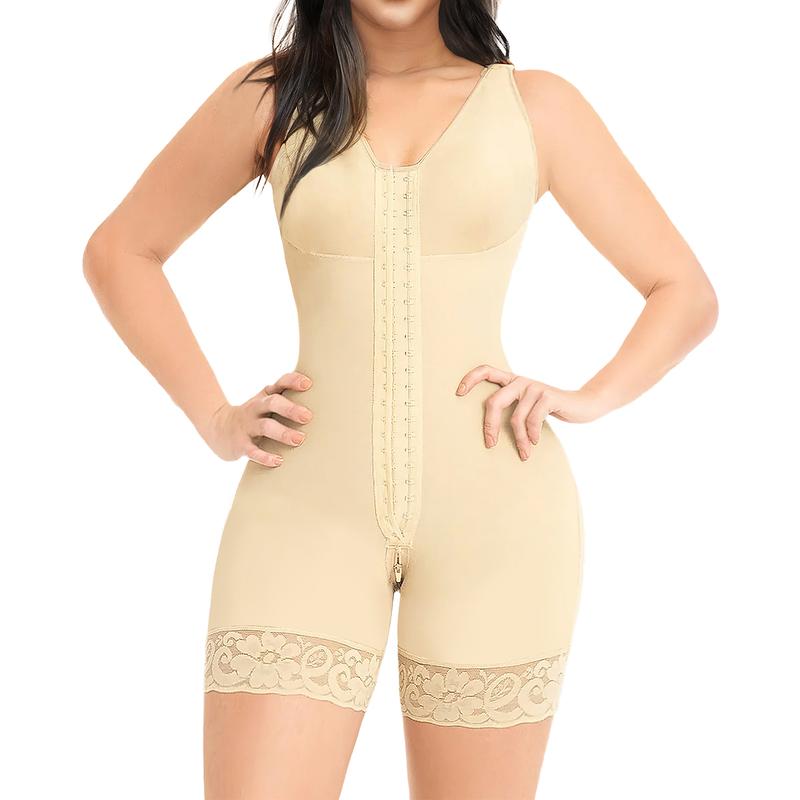 YIANNA Fajas Colombianas Shapewear for Women Tummy Control Full Shapewear Butt Lifter with Zipper Crotch