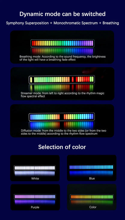 Sound Activated RGB Light Bar