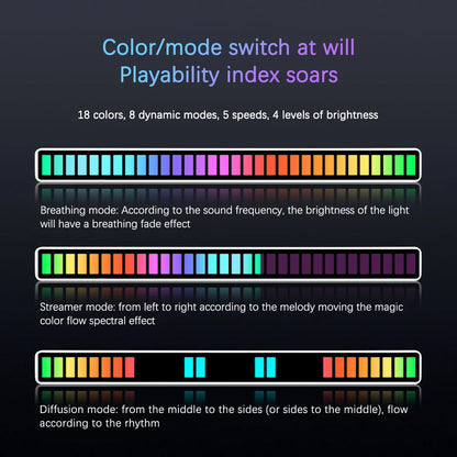 Sound Activated RGB Light Bar