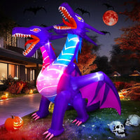 8FT Halloween Inflatable Dragon