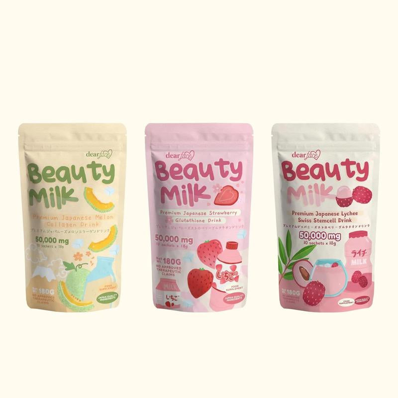 Dear Face Beauty Milk Collagen Powder Drink - 10 Sachets